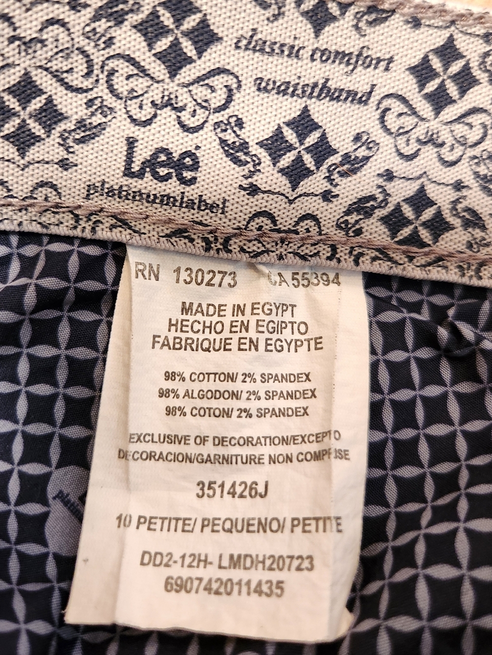 Lee Platinum Label Straight Leg Jeans, ✨ No Gap Comfort Waistband, Size 10P - Picture 2 of 7